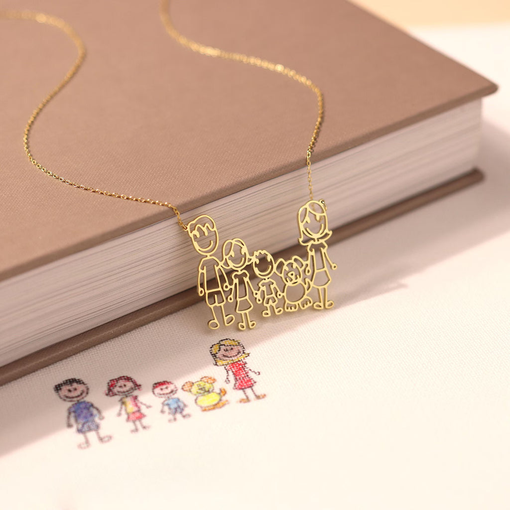 Children's Drawing Necklace