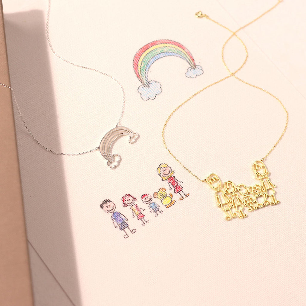 Children's Drawing Necklace