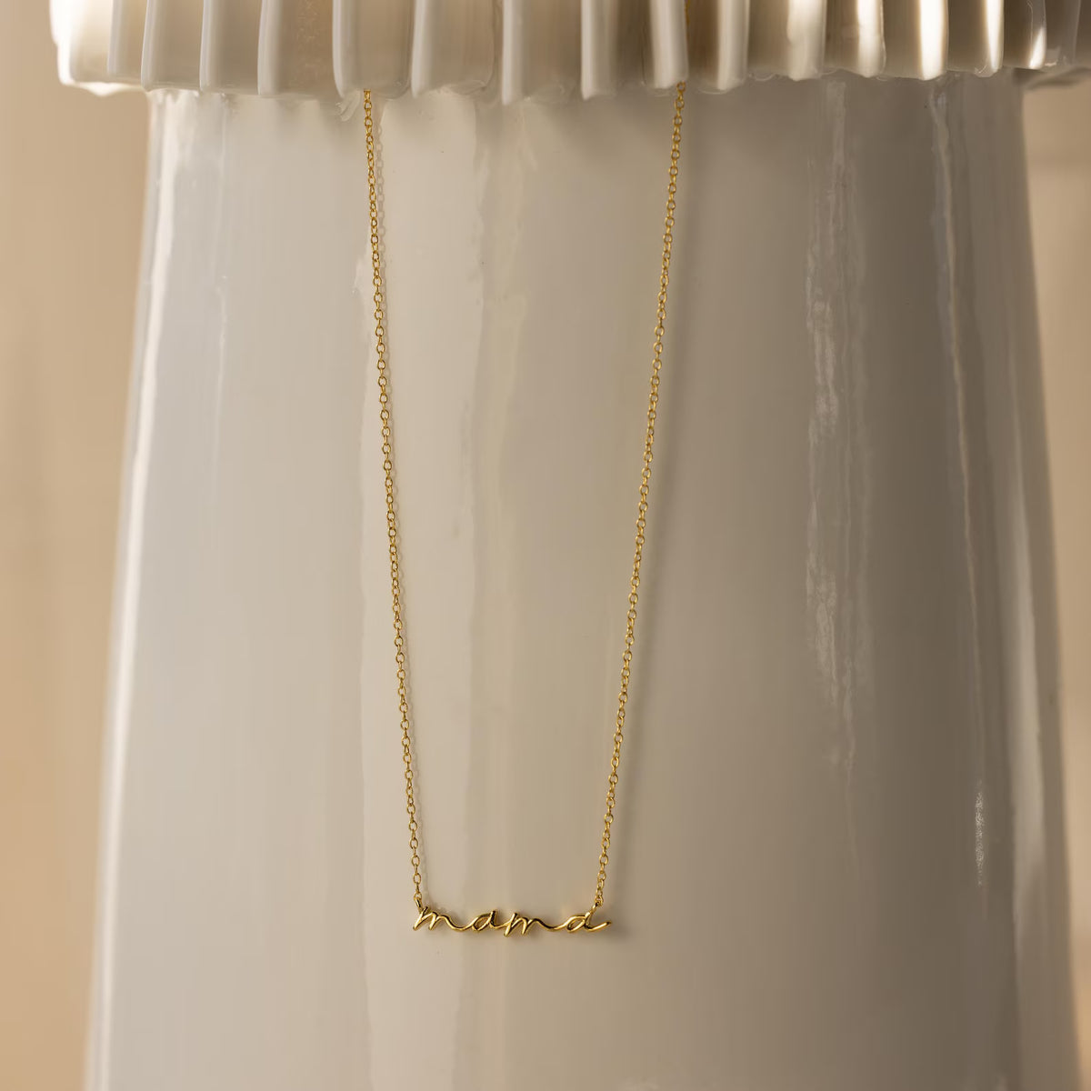 Mama Necklace in Script